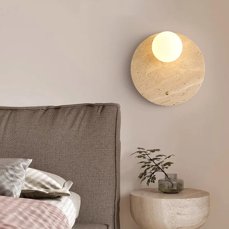 Axyaa Glass White LED Wall Lamp for Living Room & Bathroom Mirror Lighting