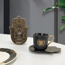 Axyaa Nordic Ceramic Espresso Cup and Saucer Set - 200ML