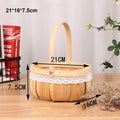 Axyaa Mini Woven Flower Basket Handmade DIY Dollhouse Decor Miniature Paper Vine