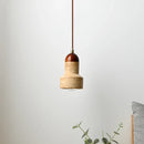Axyaa Yellow Stone LED Chandelier for Modern Wabi Sabi Decor