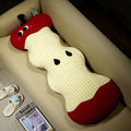 Axyaa Big Eye Red Apple Long Pillow for Comfortable Sleep and Support