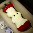 Axyaa Big Eye Red Apple Long Pillow for Comfortable Sleep and Support