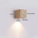 Axyaa Nordic LED Wall Lights Terrazzo Stone Wall Lamp for Modern Spaces