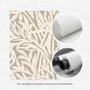 Neutral Abstract Wall Art Set by Axyaa: Beige Plant Prints, Unframed William Morris & Taupe Matisse Reprints