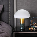 Axyaa Marble Foot Glass Desk Lamp