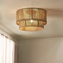 Axyaa Rattan Chandelier Woven Ceiling Lamp - Country Style Decoration