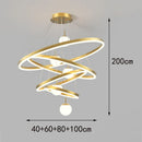 Axyaa Modern Indoor Pendant Light LED Chandelier Ceiling Lamp for Dining Room