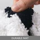Axyaa Tufted Microfiber Black White Get Naked Bath Rug 50x80cm Toilet Bathroom Mat