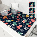 Axyaa Christmas Coffee Dry Mat - Absorbent & Anti-Slip Table Placemat