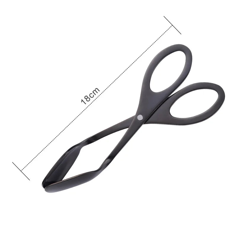 Axyaa Stainless Steel Scissors Food Tongs for Home Cooking