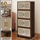 Axyaa Foldable Storage Cabinet with Reinforced Frame - Bedroom, Dorm, Living Room Organizer