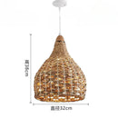 Axyaa Wabi Sabi Pendant Lights: Elegant Rattan Hanging Lamps for Bar Table, Living Room, and Restaurant