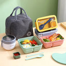 Axyaa Portable Microwaveable Kids Lunch Box Set with Insulated Bag
