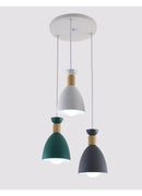 Axyaa Nordic Macaron Dining Table Light: Modern & Simple Circular Lamp for Bar Counter