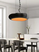 Axyaa Black Pumpkin Pendant Light: Modern Japanese Circular Design for Living and Dining Room