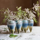 Axyaa Abstract Tooth Flower Pot: Artistic Ceramic Vase for Terrarium Home Decoration