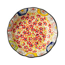 Axyaa Hand-Painted Ceramic Vegetable Deep Plate for Breakfast and More