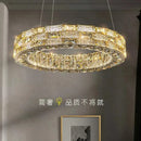 Axyaa Crystal Chandelier: Elegant Round Lamp for Luxurious Living, Dining, and Bedroom