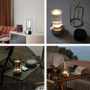 Axya Cordless Retro Metal Desk Lamp, Touch Dimming Night Light for Home and Outdoor