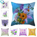 Axyaa Lavender Polyester Cushion Cover 45x45cm