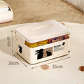 Axyaa Stackable Storage Box Organizer with Lid: Toys, Snacks, Books, Sundries Home Organization