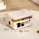 Axyaa Stackable Storage Box Organizer with Lid: Toys, Snacks, Books, Sundries Home Organization