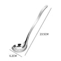 Axyaa Long Handle Stainless Steel Soup Ladle Spoon Skimmer Colander Tableware Home Kitchen