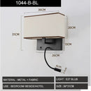 Axyaa LED Wall Lamp Modern Simple Bedroom Home Decor Scones Fixtures E27
