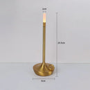 Axyaa LED Candlelight Camper Touch Night Light Rechargeable Table Lamp