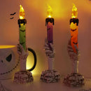 Axyaa Skeleton Ghost Hands LED Light Candle for Halloween Haunted Decor
