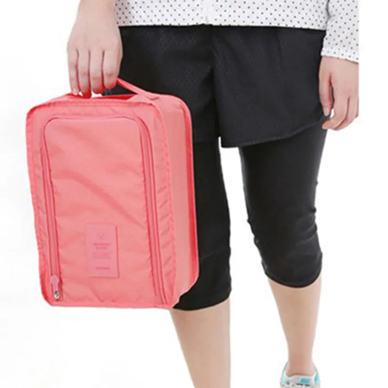 Axyaa Small Folding Shoe Bag - Portable Travel Storage, Waterproof, Multifunctional