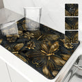 Axyaa Absorbent Kitchen Drying Mat for Tableware Drying and Decor