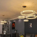 Axyaa Nordic Crystal Chandelier: Luxury Gold/Chromium Suspension Lamp