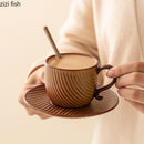 Axya Retro Ceramic Coffee Cup Set of 2