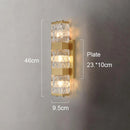 Axyaa Crystal Wall Lamp: Luxury Glass Lighting for Bedroom, Living Room, Staircase & Aisle