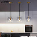 Axyaa Modern Nordic Glass LED Pendant Light for Stylish Home Decor