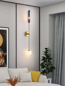 Axyaa Modern Gold Metal Wall Light for Bedroom and Living Room Decoration