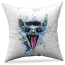 Axyaa Animal Print Pillowcase in Peach Skin Fabric - Modern Simple Cartoon Design