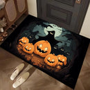 Axyaa Halloween Night Floor Mat - Horror Pumpkin Ghost Design