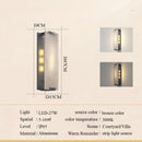 Axyaa Marble Headboard Wall Lamp - Chinese Style, American Minimalist, Retro design