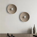 Axyaa Round Resin Wall Lamp with Plastic Ball Lampshade, LED Sconce for Bedroom, Corridor