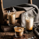Axya Double Wall Glass Espresso Cup Set - 180/280ml