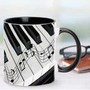 Metallic Guitar Pattern Mug by Axyaa: Rock Band Enthusiasts' Home Coffee Cup