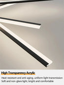 Axyaa Modern LED Strip Ceiling Light for Bedroom - Sleek Design