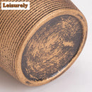 Axyaa Ceramic Flower Vase: Creative Threaded Needle Mouth Floral Display Arrangement