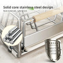 Axyaa Tableware Organizer Dish Drainer Rack, Countertop Shelf & Cabinet Storage