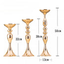 Axyaa Wedding Aisle Candelabra & Iron Vase Set for Head Table Decor & Floral Centerpiece