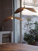 Axyaa Wood Art LED Chandelier for Zen Teahouse Decor