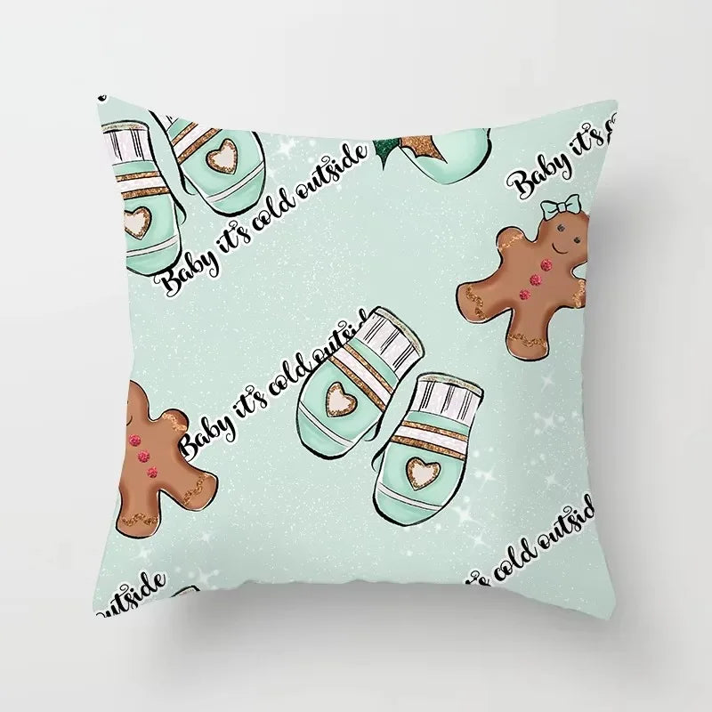 Axyaa Christmas Decorative Pillow Cover 45X45CM