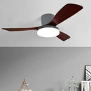 Axyaa 52 Inch DC Wood Ceiling Fan Light Remote Control Living Bedroom 35W LED Lights